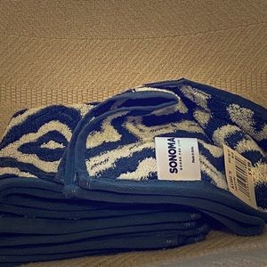 Blue Sonoma Washcloths 4pc